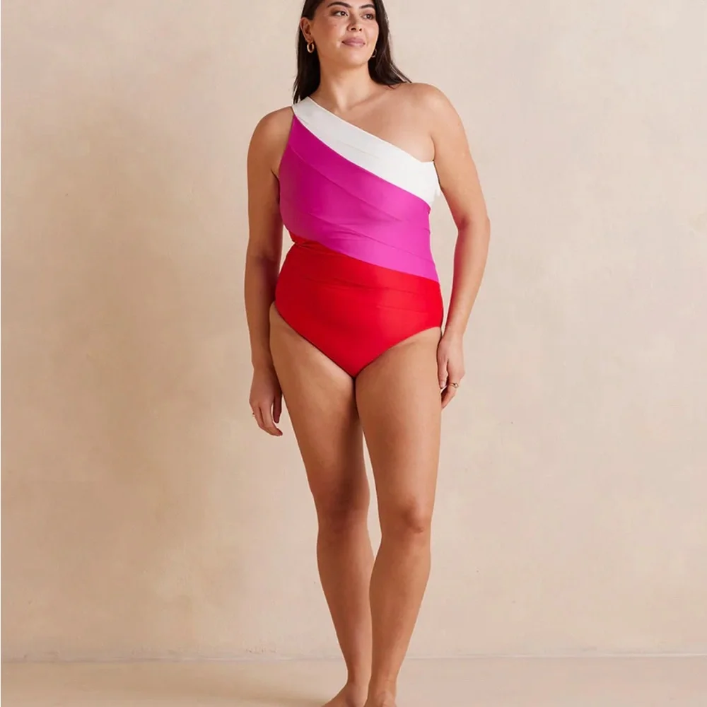 SUMMERSALT The Sidestroke  in Lava & Hibiscus & White Sand size 16 - Picture 4 of 6